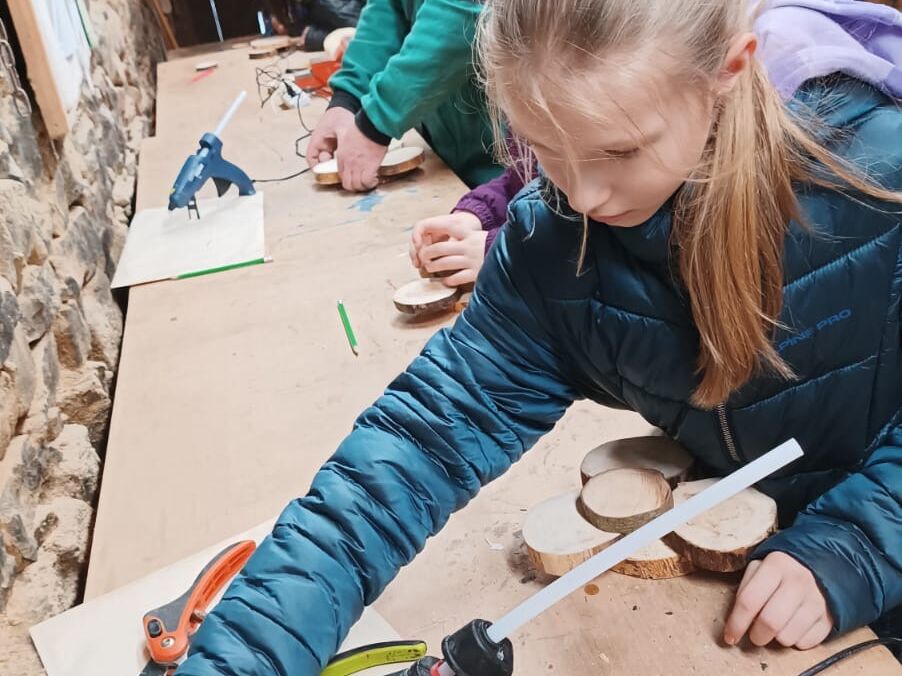 Vánoční dílničky 3.A v Ekocentru Brniště