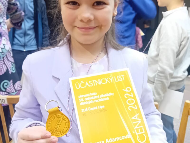 Okresní kolo recitační soutěže 1. stupně