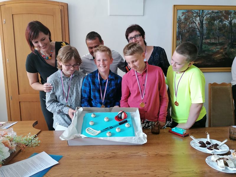 Slavnostní ocenění florbalistů na českolipské radnici