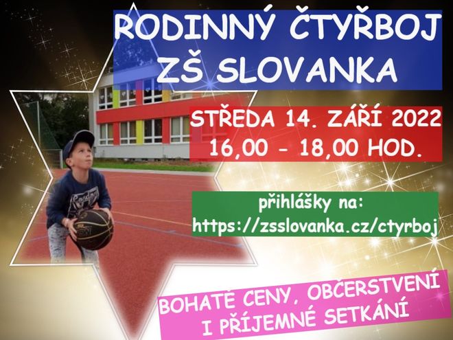 Rodinný čtyřboj - 4. ročník na ZŠ Slovanka
