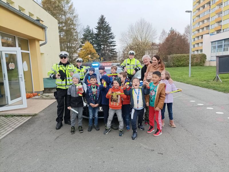 Žáci přípravné třídy (1.P) měli den s Policií ČR