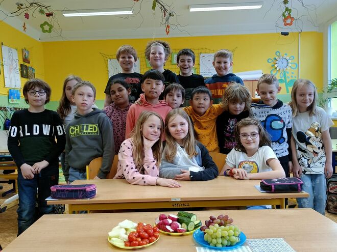 Výuka v rámci projektu "Ovoce a zelenina do škol"