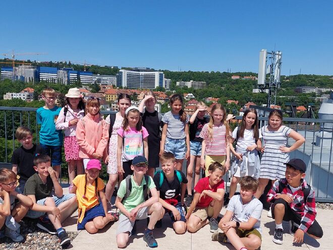 Žáci 4.A přebírali cenu v PRAZE za celoroční projekt