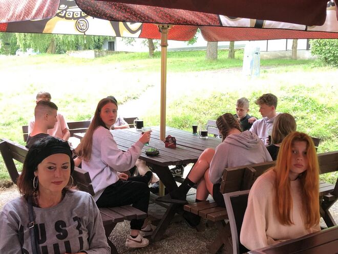 Žáci 9.B a jejich poslední společný výlet