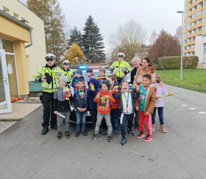 Žáci přípravné třídy (P1) měli den s Policií ČR